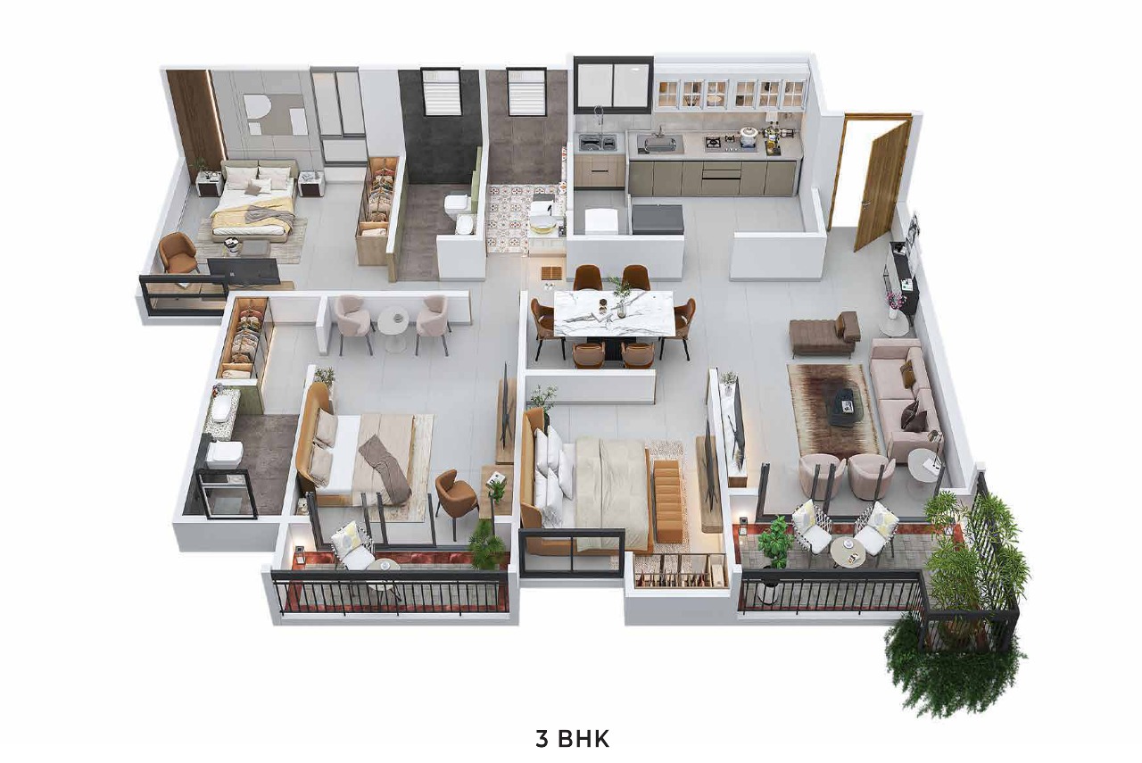 3 BHK Plan